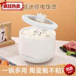 跨境迷你电饭煲家用智能多功能小型电饭锅蒸煮粥米饭煮 饭锅 一人