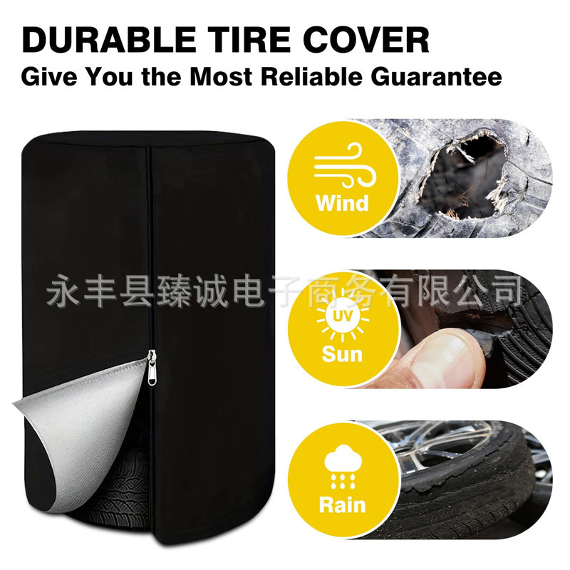 Car 4 tire storage bag dust cover sunscreen waterproof cover Amazon fully enclosed tire cover protective cover