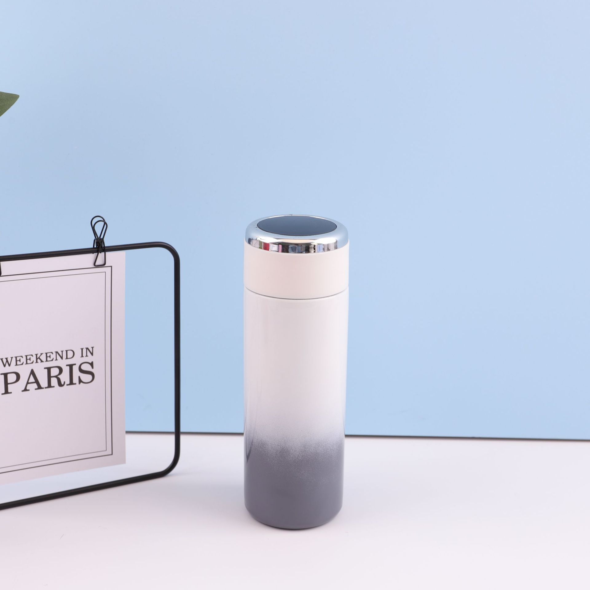 Medición de temperatura inteligente 304 taza de aislamiento de acero inoxidable gradiente taza de acompañamiento taza de temperatura doméstica taza de agua portátil directa