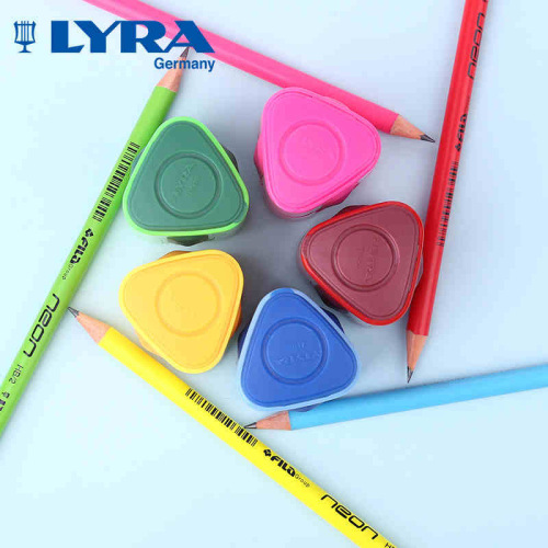 Wholesale German LYRA Yiya double hole large diameter 322 thickness rod pencil sharpener triangle hexagonal pencil sharpener