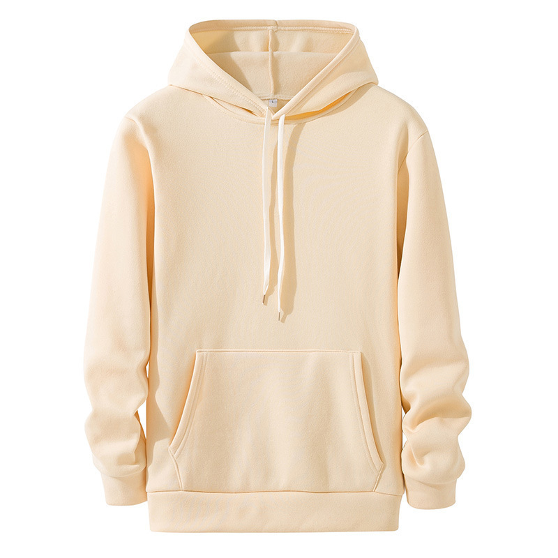 Autumn solid color trend sweatshirt for leisure with hood