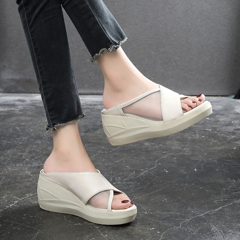 mule wedge heel