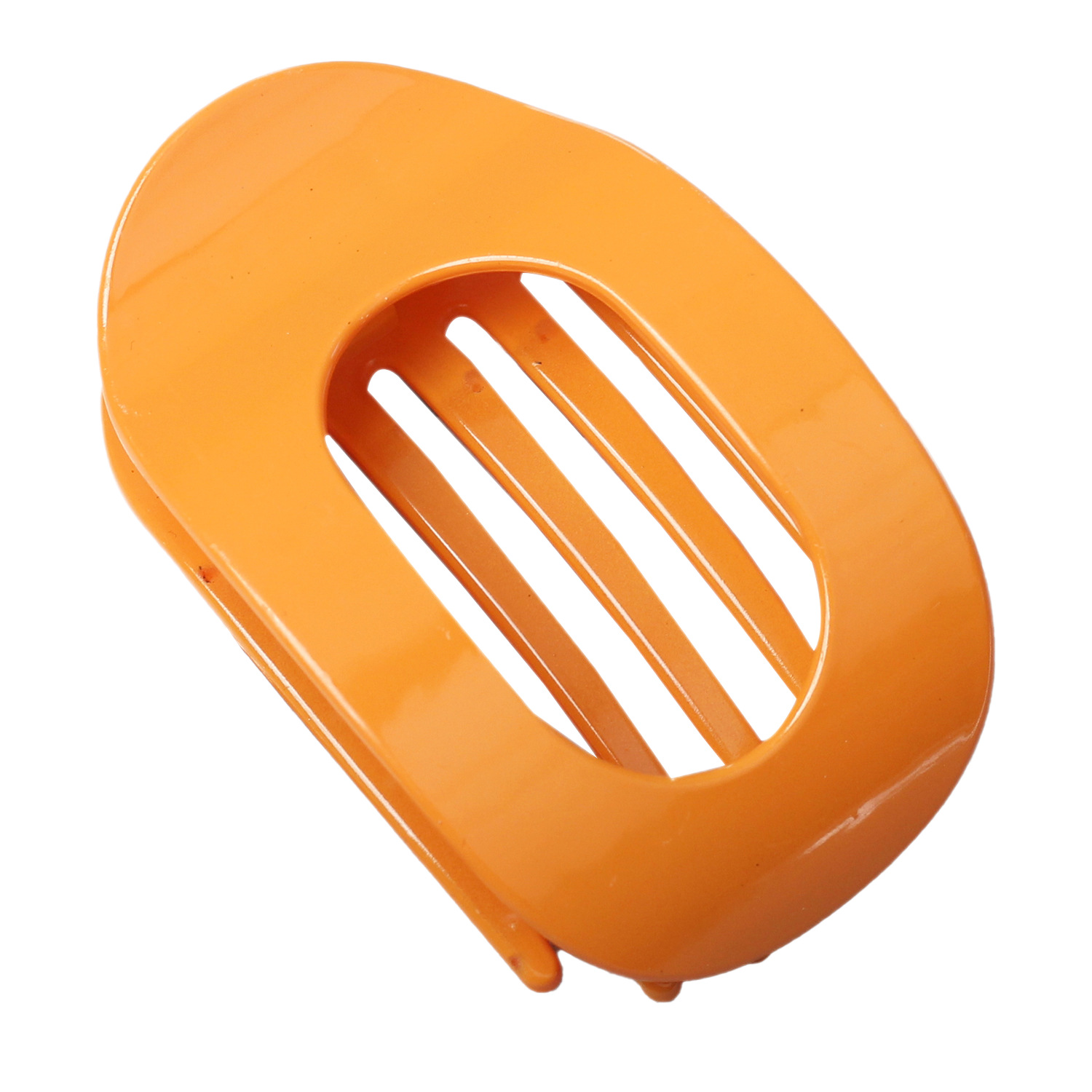 Nuevo material transfronterizo de PC plano elíptico clip de cabello de la cabeza trasera rascar el cabello de la cabeza curva temperamento arco clip de tiburón adornamiento para el cabello image 6