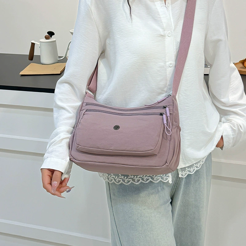 Shoulder bag, capacious nylon one-shoulder bag