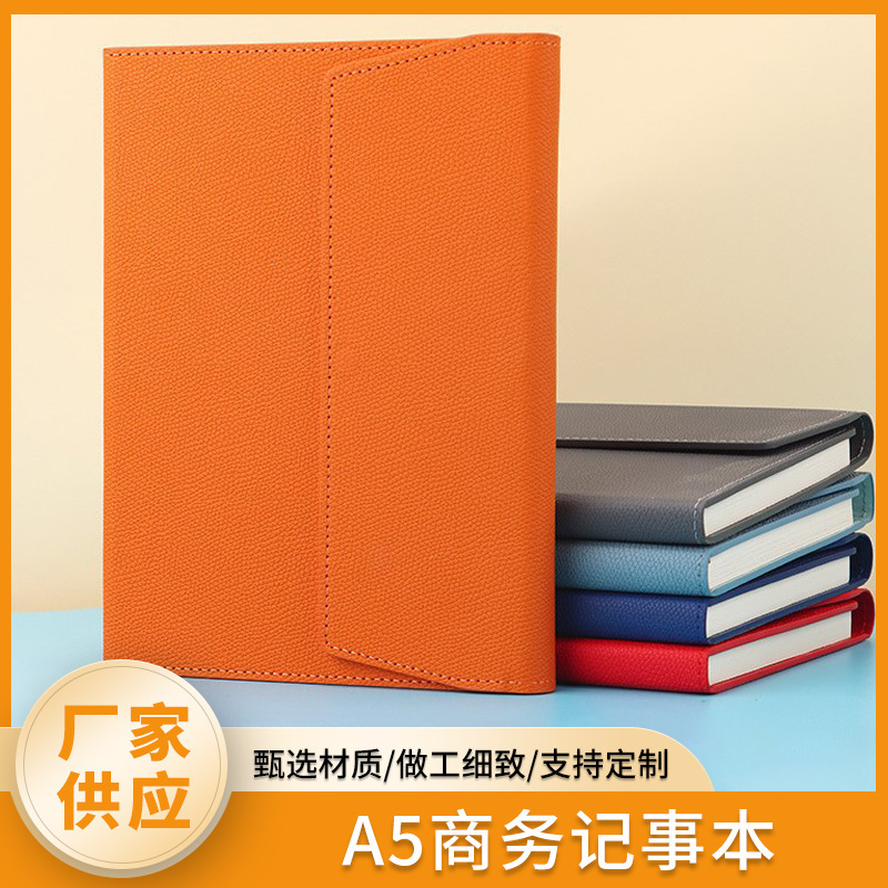 Boguang A5 70% off Oil-Edged Notebook Business Diary Gift Box Secure Confidential Loose-Leaf Notebook Can Be Customized with Printing