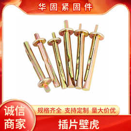 插片壁虎打入式膨胀钉锤击式壁虎龙骨螺丝吊柜吊顶膨胀钉两片壁虎
