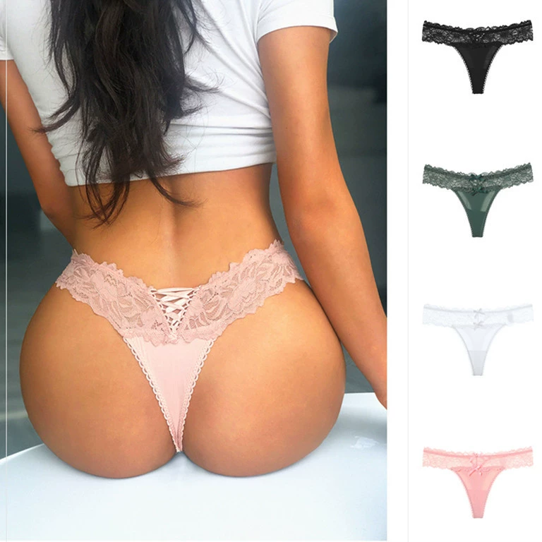 Трансграничные ледяные шелковые сексуальные кружева с низкой талией, выдолбленная спина, крест, горячие перспективные стринги, женское нижнее белье, поставка от производителя