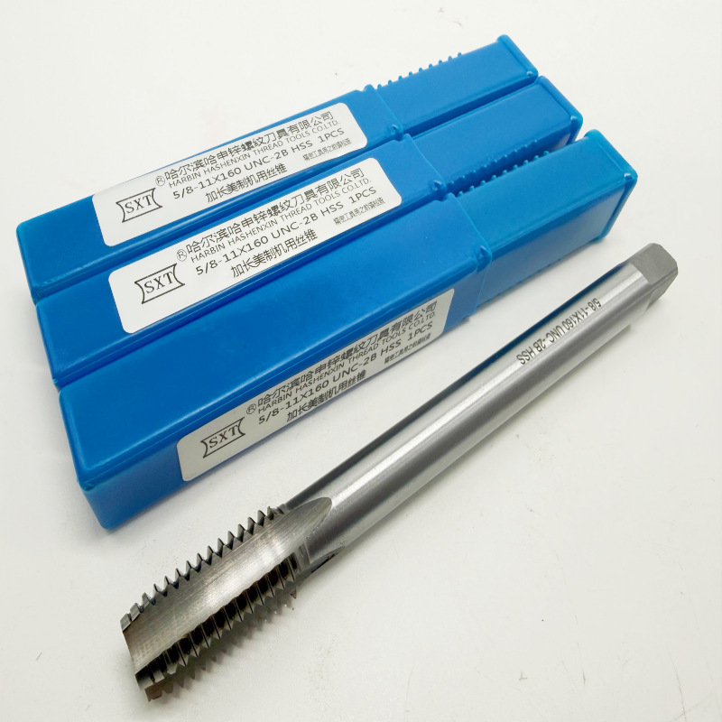 美制加长丝锥M2高速钢加长美制丝攻3/8*100 1/2*130 3/4 *160厂家