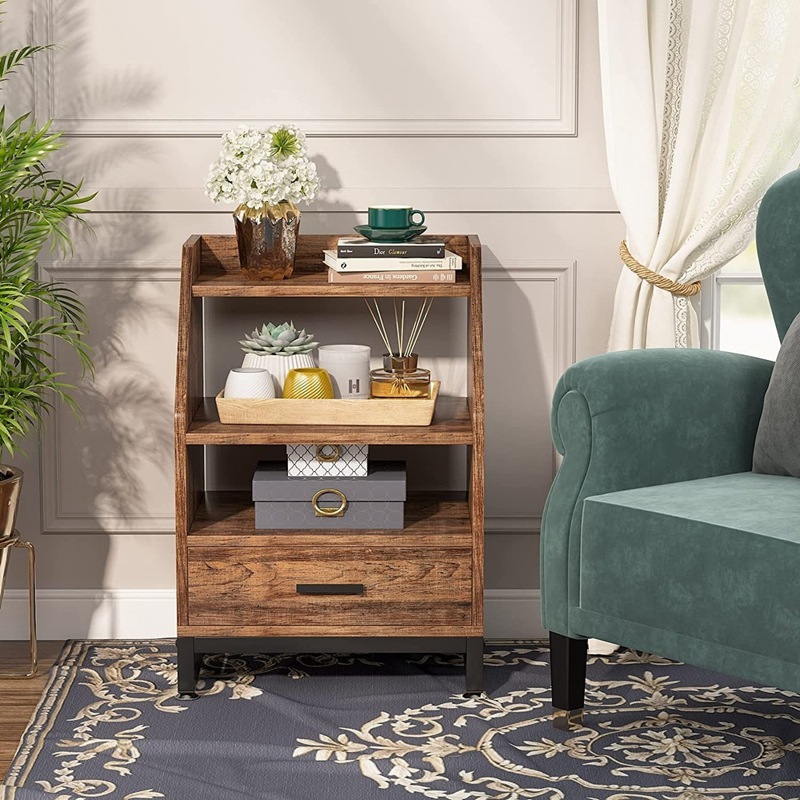 Hogar pequeña mesita de noche creativo piso decoración libro mesita de noche sala de estar gabinete decorativo multifuncional