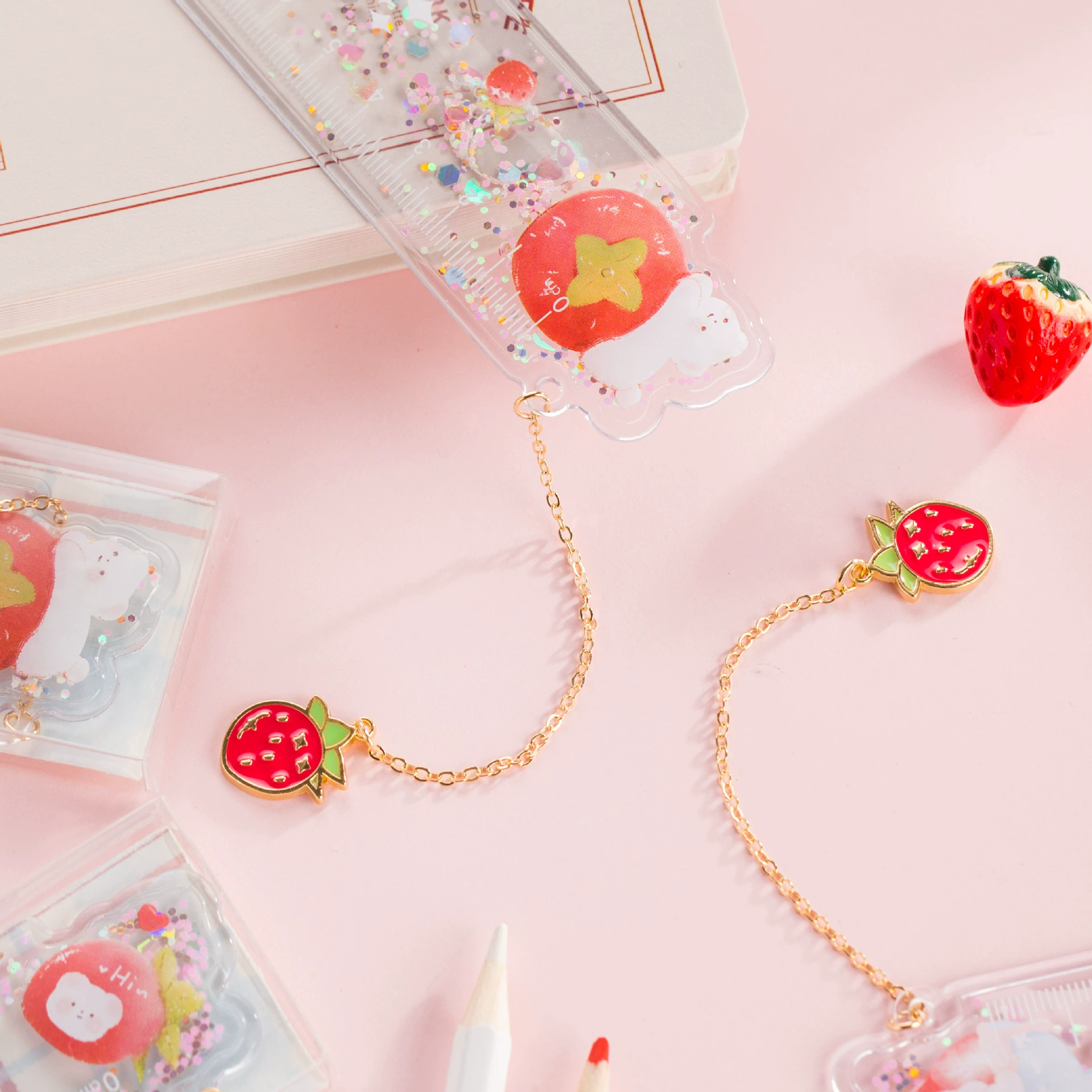 Strawberry, cute fresh ruler, 15cm