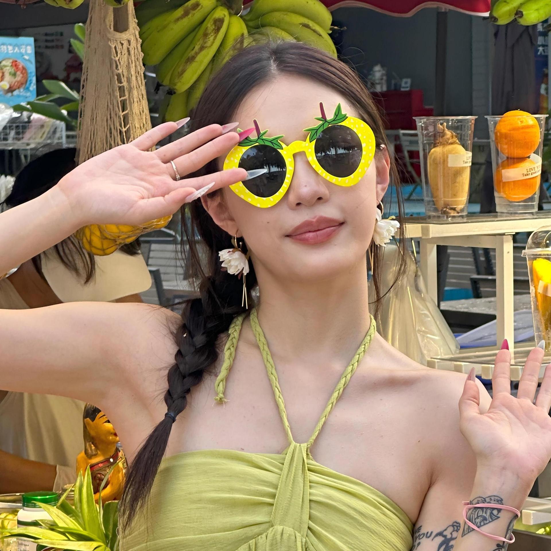 Gafas de Fiesta con Temática Hawaiana, ABS, Divertido, Decorativo, para Fiestas en la Playa y Festivales de Música