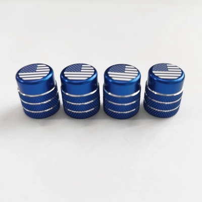 air outlet decorative ring: Other Automotive Interior Supplies - air-outlet-ring-us-flag-blue-4-piece-set