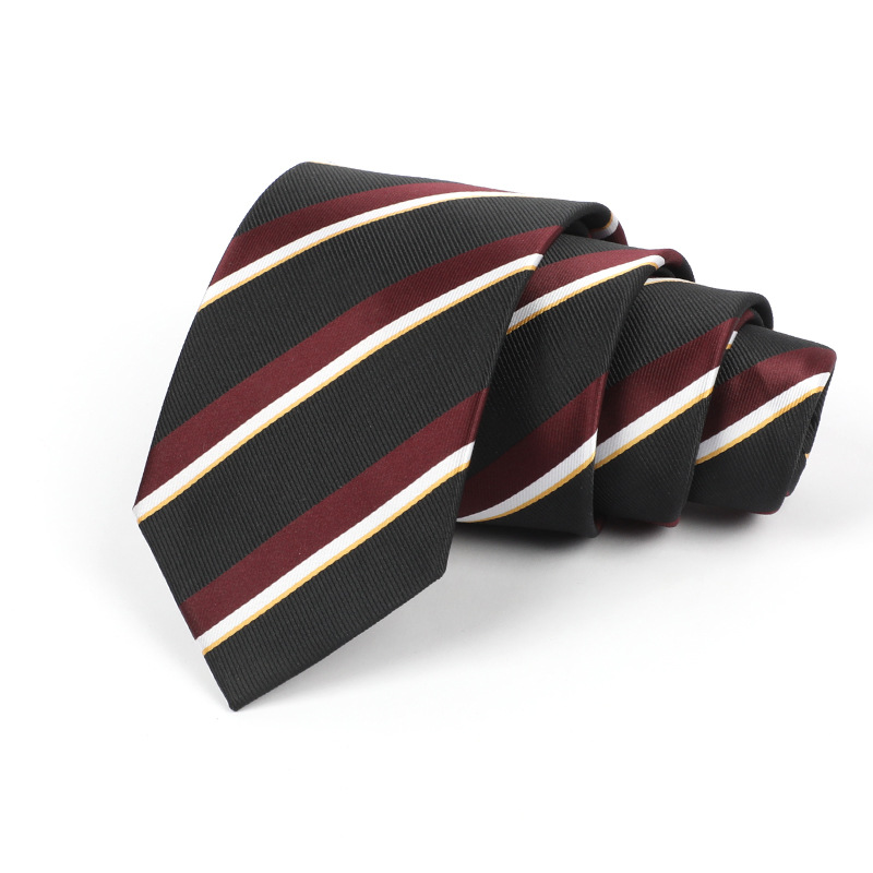 Corbata de hombre jacquard bordado 8CM poliéster seda corbata tejida hombre sentido superior l corbata logo diseño y producción