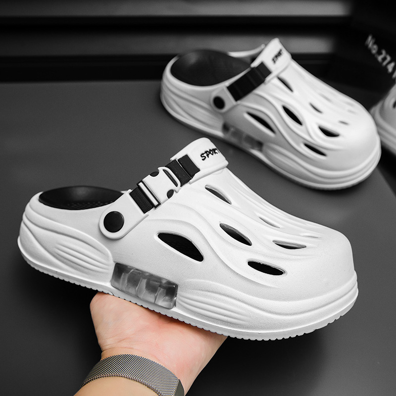 Closed-Toe Slippers for Men and Women, Dual-Wear, Water-Resistant, Beach-Friendly, Summer Couple's Clogs, Ultra-Comfortable, High-End Feel, Cool Sandals
