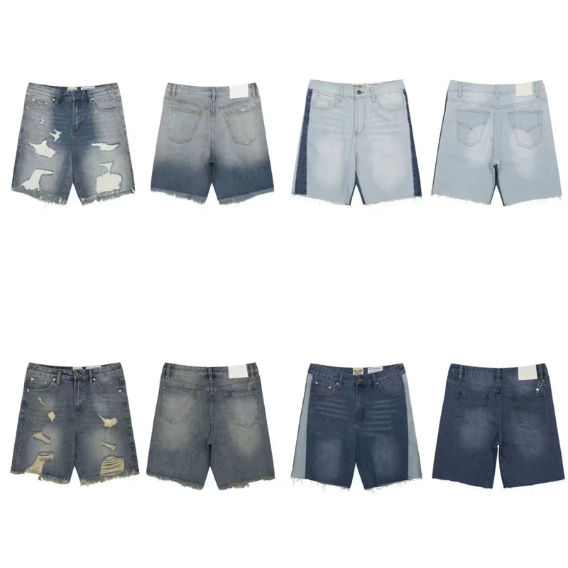 2024SS Beauty Trendy New Gallery Dept New Quarter Pants Denim High Quality Casual Men's and Women's Shorts
