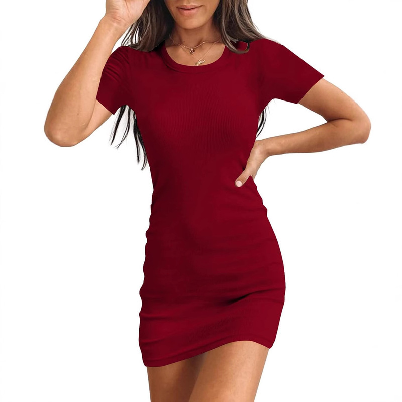 Valiamcep Women Summer Ribbed Sundress Scoop Neck Slim Sleeveless Bodycon Mini Dress Valiamcep Women Summer Ribbed Sundress Scoop Neck Slim Sleeveless Bodycon Mini Dress