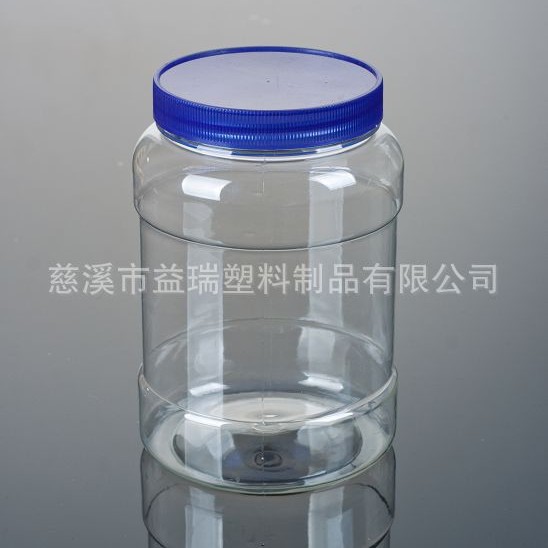 普通盖大口蜂蜜瓶1500G 圆形透明塑料瓶(PT028)
