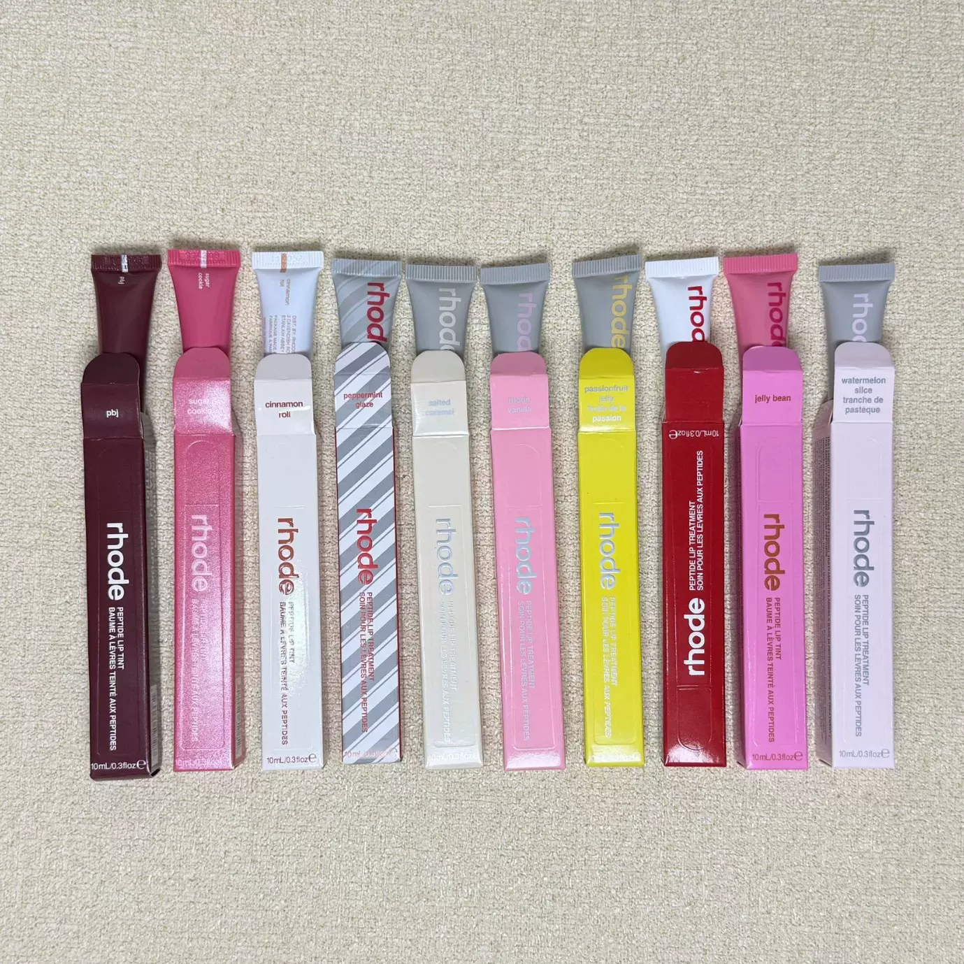 跨境rhode海莉 hailey唇膏唇部保湿有色唇膏滋润护唇唇彩唇釉唇蜜