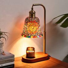 复古摩洛哥无火融蜡灯香薰灯轻奢高级感结婚主卧氛围灯床头小夜灯