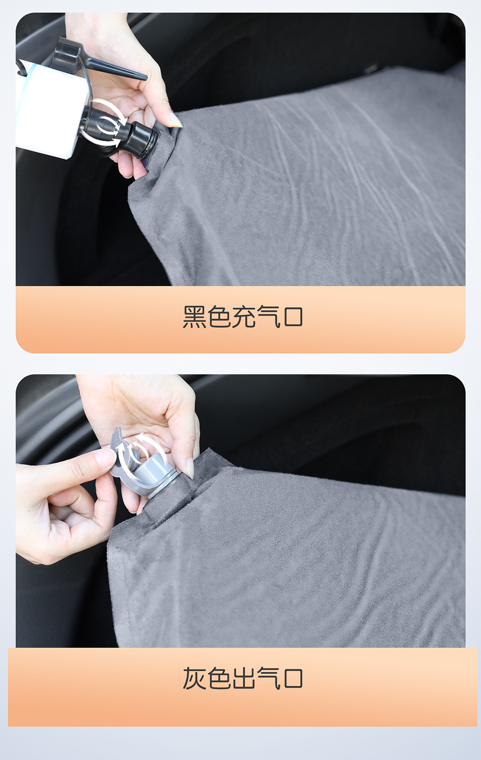 Suitable for Xiaomi Yu7/Su7 Car Inflatable Bed Rear Sleeping Pad Car Trunk Mattress Camping Sleeping Artifact
