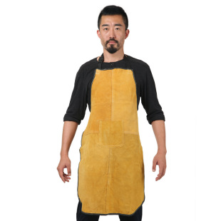 Cattle two-layer whole piece cowhide welding apron welder garden work apron anti-scalding fire prevention flower