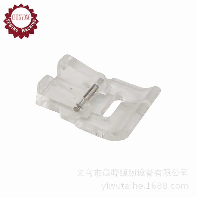 适用于JANOME真善美家用缝纫机缎纹绣花压脚单销压脚202023001