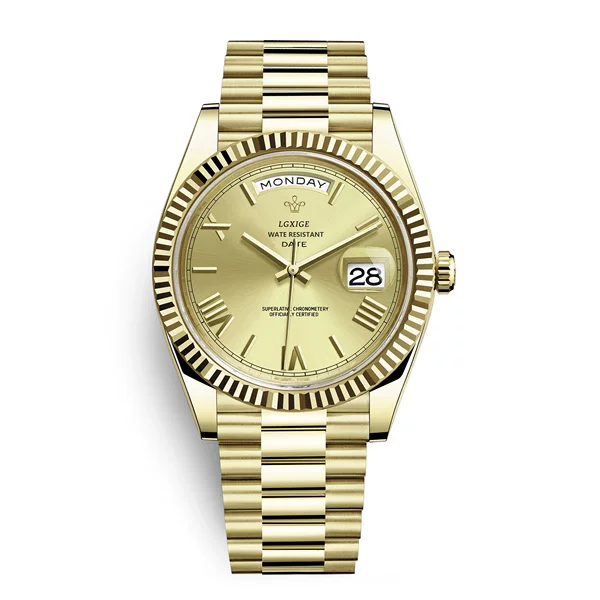 Fashionable Langxige Brand Classic Weekly Calendar Watch Men's Quartz Watch Waterproof Wristwatch