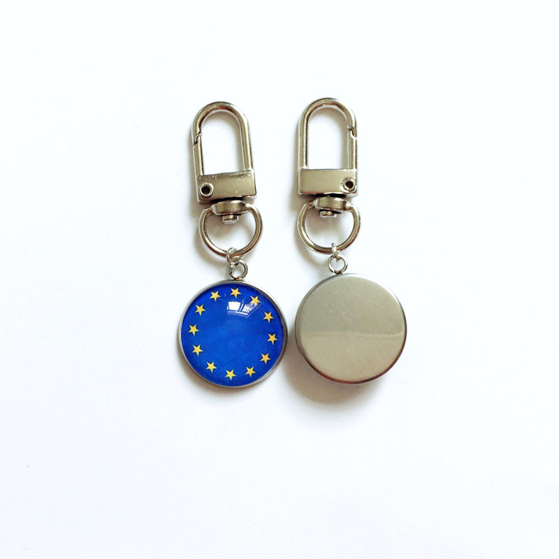 13g Weight Bag Pendant, Keychain Classification 1 Piece Quantity Holiday, Daily Occasion 316 Stainless Steel , Alloy Material National Flag Pattern Epoxy Design Simple Style Style 1 Piece Simple Style National Flag 316 Stainless Steel Alloy Epoxy Bag Pendant Keychain 5
