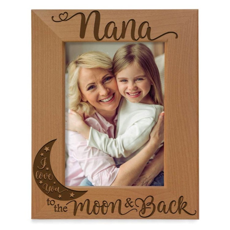 Carved organic table photo frame for bedroom