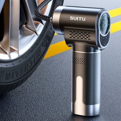 Car air pump electric portable handheld air pump tire inflator wireless intelligent digital display inflator
