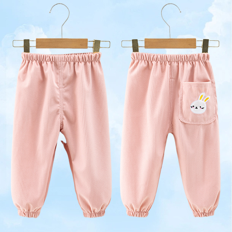 아동용 바지 [핑크] 작은 토끼
