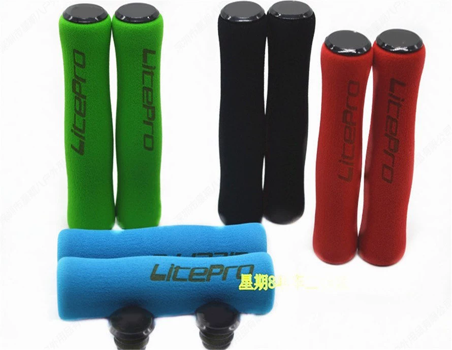 LITEPRO складной чехол для ручки для горного велосипеда двойной удобный амортизирующий анти-/скользящий чехол для ручки из губки