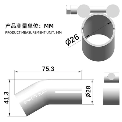 Honda NX400 CB400X/F CBR400R exhaust: Motorcycle exhaust pipe