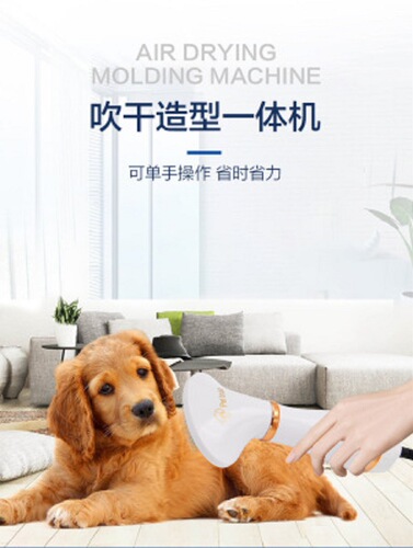 Cross-border pet hair dryer comb, 2-in-1 hot air comb for dehairing, pet grooming hair dryer and comb in one, pet supplies