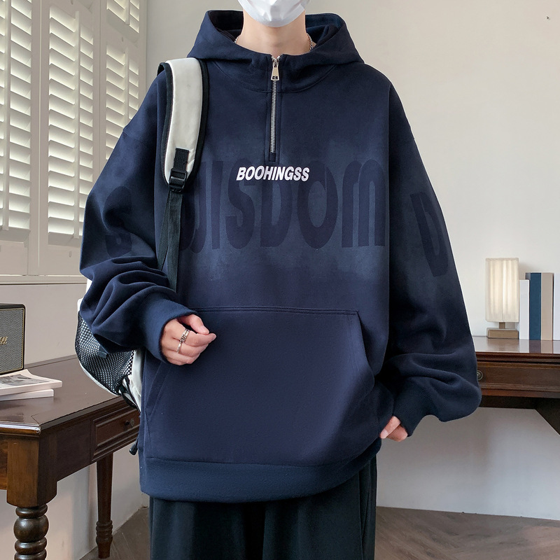 春秋季初中学生男孩长袖卫衣12-16岁青少年15大童潮牌上衣连帽衫|undefined