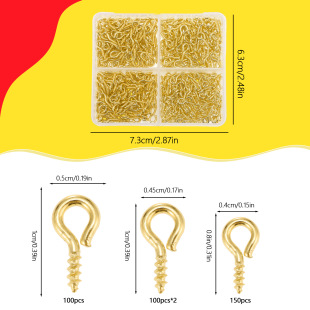 Cross-border sheep's eye screw self-tapping sheep's eye nail DIY handmade jewelry suit pendant hook hanging cap thread accessories