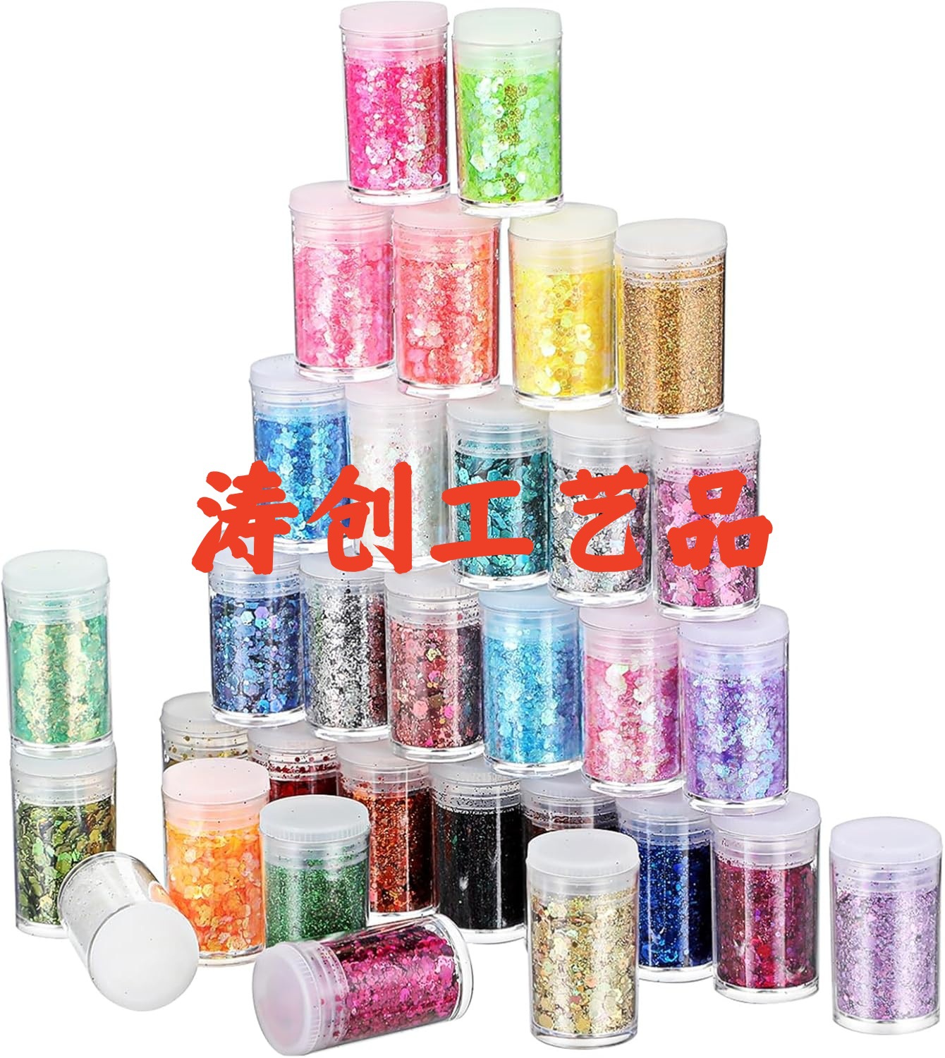 45 Bottles of 5g Bottled Glitter Powder, Nail Art Sequins, Laser Glitter, Handmade Nail Sequins, Mixed Wholesale