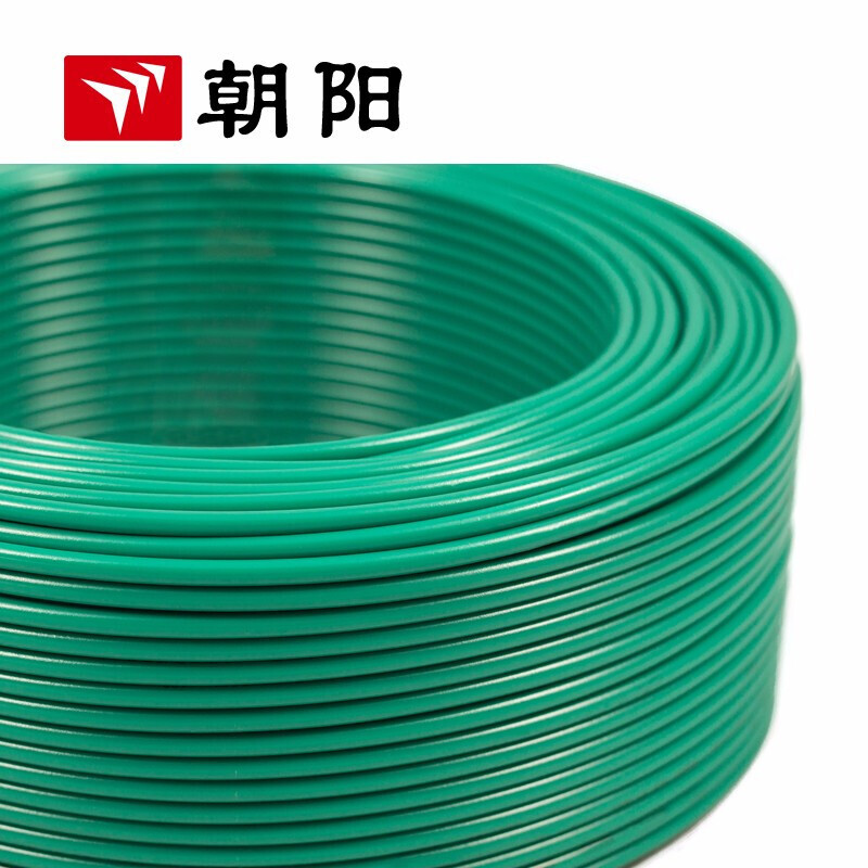 Chaoyang cable eléctrico ZB-BV alambre ignífugo estándar nacional cable de un solo núcleo de cobre cable de iluminación de núcleo 1.5 cuadrado verde 200 metros