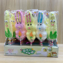 雪花酥原材料兔子动物玉米棉花糖串串卡通好看的送小孩零食批发厂