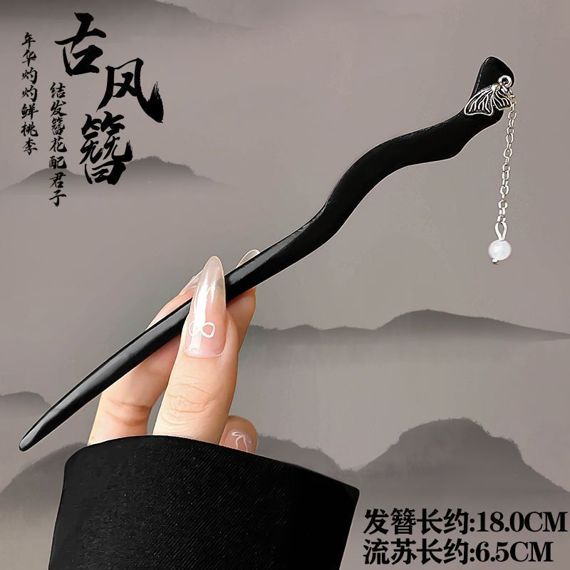 Nuevo estilo chino antiguo clip de cabello para mujeres acristaladas clip de brillo de brillo de alto nivel nuevo estilo chino clip de cabello simple clip