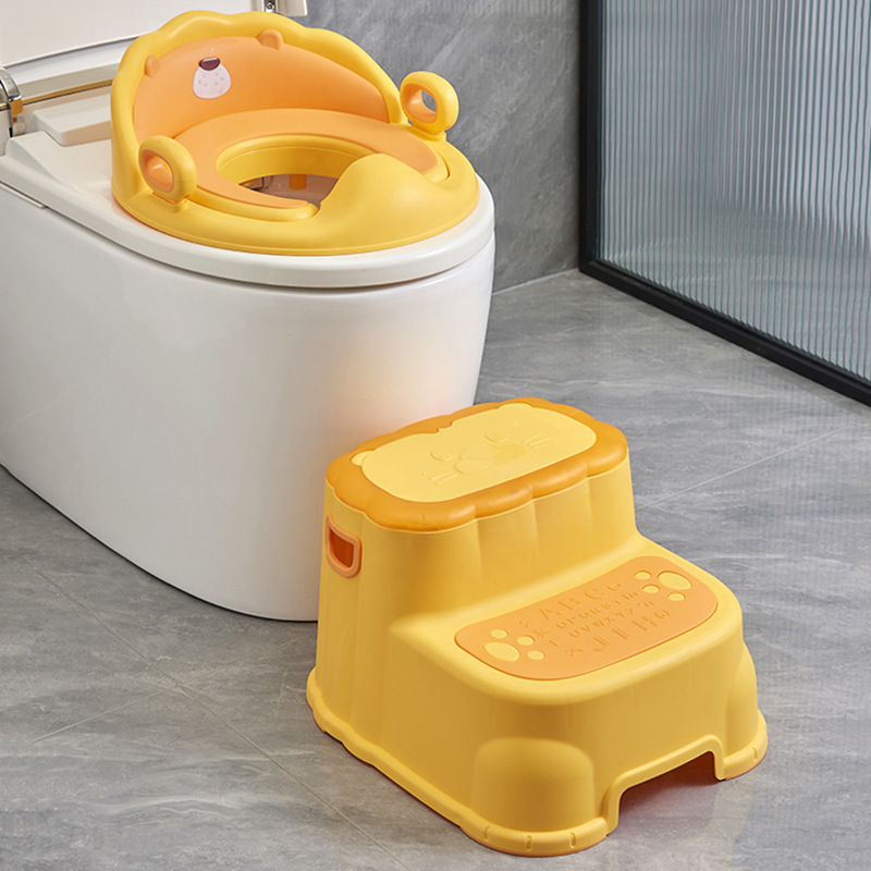 Cojín de asiento de inodoro infantil cojín de asiento de inodoro para bebés cojín auxiliar de inodoro para niños con reposabrazos colgando asiento de inodoro