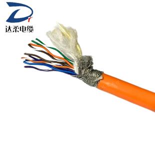 Dayou Brand 8-Core Tinned Copper Mesh Braided Shielding High Temperature Resistant Silicone Sheath Cable Wear-Resistant and Disinfectant