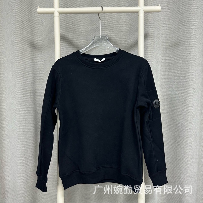 跨境外贸秋冬男女情侣款CP眼镜圆形镜片套头休闲卫衣圆领加绒卫衣|undefined