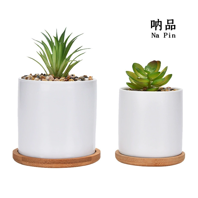 Suopin оптовый экспорт внешней торговли трансграничный рынок электронной коммерции, посвященный белому фарфору прямой керамический цветочный горшок простой дом
