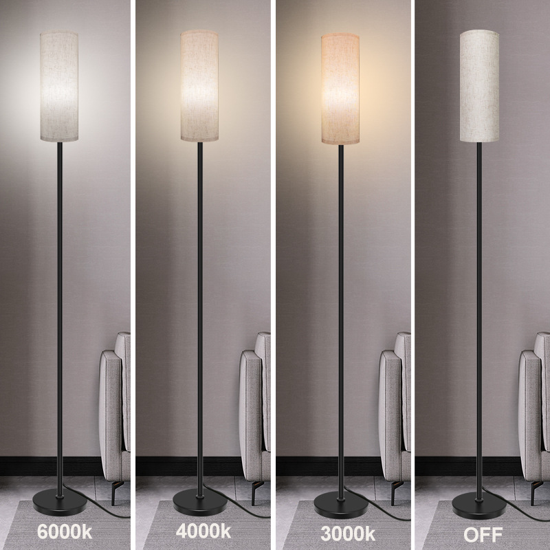 Floor Lamp LED Pleated Nordic Minimalist Luxury Standing RGBCCT Bluetooth Remote Living Room Bedroom Atmosphere Lamp