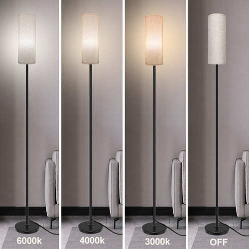 Floor Lamp LED Pleated Nordic Minimalist Luxury Standing RGBCCT Bluetooth Remote Living Room Bedroom Atmosphere Lamp