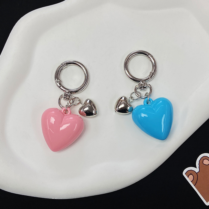 23g Weight Bag Pendant, Keychain Classification 1 Piece Quantity Holiday, Banquet, Daily Occasion Acrylic Material Valentine'S Day Festival Heart Shape Pattern Unisex Gender Korean Style Style Korean Style Heart Shape Arylic Valentine'S Day Unisex Bag Pendant Keychain 10