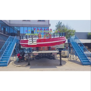 Outdoor Scenic Area Large Amusement Equipment Disco Turntable Temple Fair Mobile Disco Turntable Variety