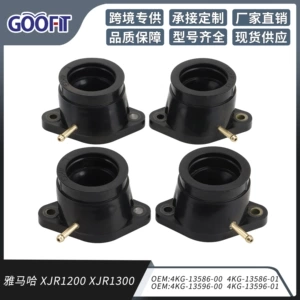 4 Pcs Motorcycle Intake Manifold Joint Adapter for YAMAHA XJR1200 XJR1300