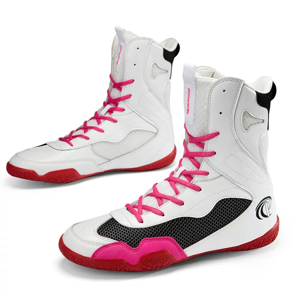 Pudachi's New Professional High-Top Boxing Shoes for Men and Women, Non-Slip and Durable Boxing Hall Professional Training Shoes for Fighting Competitions